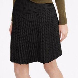 J.Crew Laser-Cut Pleated Skirt